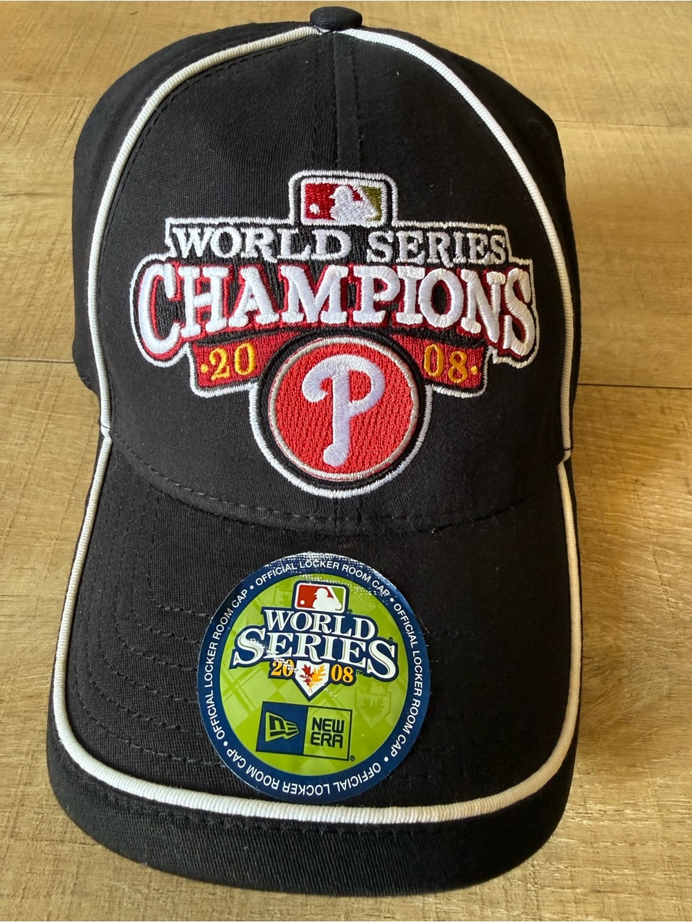 NWOT 2008 Philadelphia Phillies World Series Champions New Era Locker Room OSFM